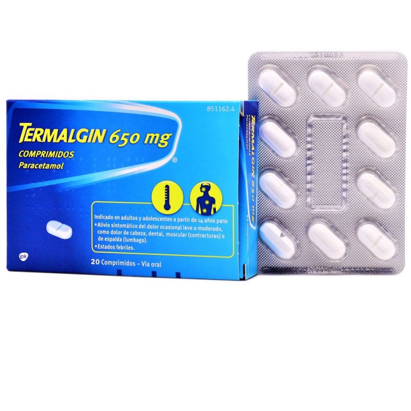 TERMALGIN 650 MG 20 COMPRIMIDOS