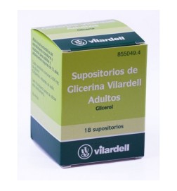 SUPOSITORIOS GLICERINA VILARDELL ADULTOS 18 BOTE