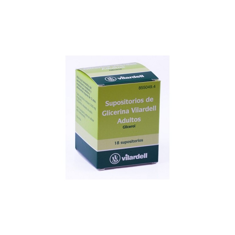 SUPOSITORIOS GLICERINA VILARDELL ADULTOS 18 BOTE