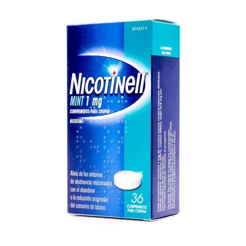NICOTINELL MINT 1 MG 36 COMPRIMIDOS PARA CHUPAR