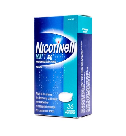 NICOTINELL MINT 1 MG 36 COMPRIMIDOS PARA CHUPAR