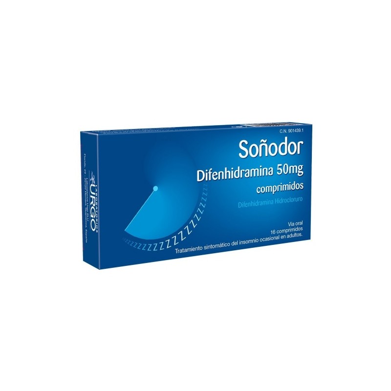 SOÑODOR 50 MG 16 COMPRIMIDOS