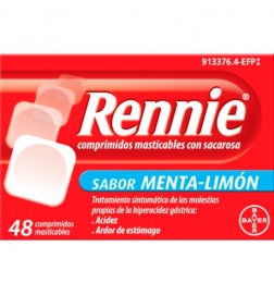 RENNIE 48 COMPRIMIDOS MASTICABLES C SACAROSA