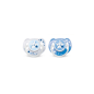 AVENT CHUPETE SILICONA AZUL NOCTURNOS 6  18M