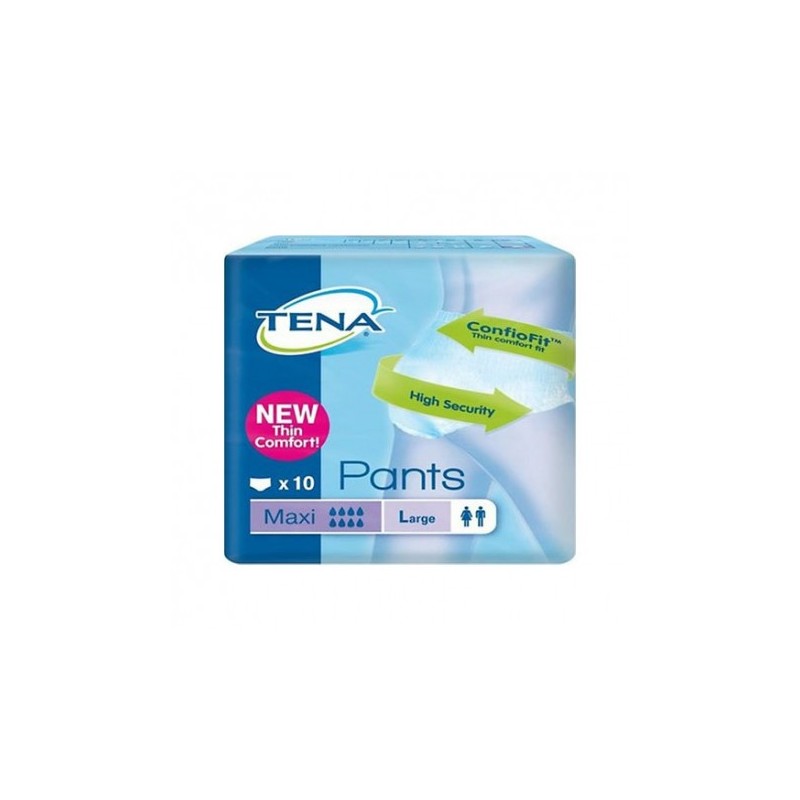 TENA PANTS MAXI GRANDE10 UDS 8GOTAS L  MORADO