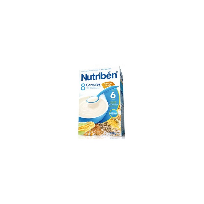 NUTRIBEN 8 CEREALES GALLETAS MARIA 600 G