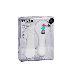 CEPILLO Y PEINE INFANTIL SOFT SUAVINEX BLANCO DE