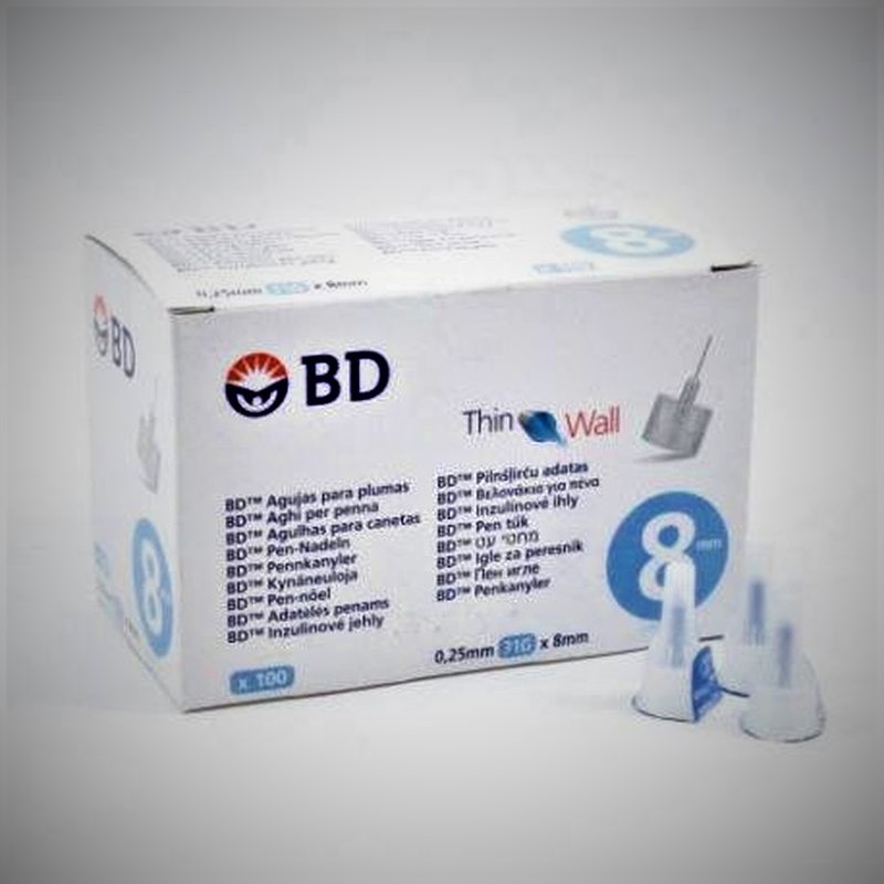 AGUJA PARA PLUMAS ESTERIL BD 31 G 025 MM X 5 M