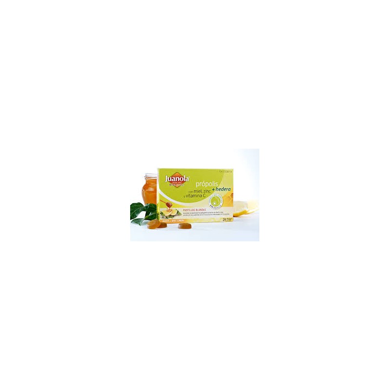 JUANOLA PROPOLIS HIEDRA PASTILLAS MIEL LIMON 24