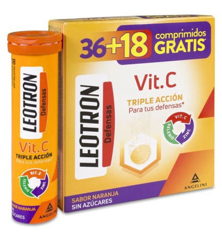 LEOTRON VIT C 36 COMP  18 GRATIS