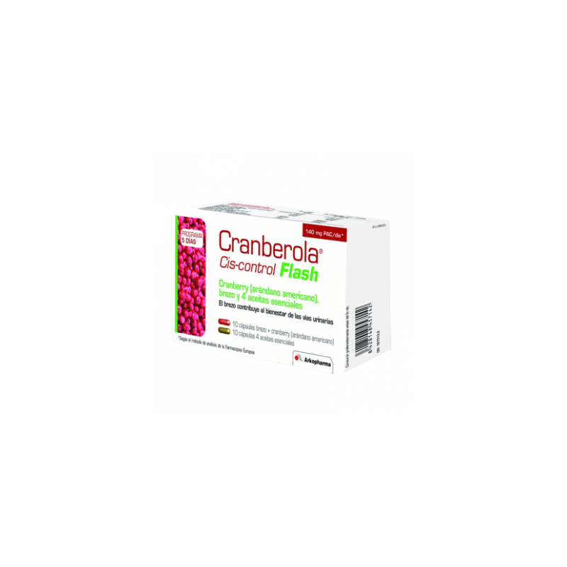 CRANBEROLA CISCONTROL FLASH ARANDANO AMER 20 CAP