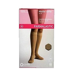 MEDIA CORTA COMP NORMAL FARMALASTIC NEGRA RP