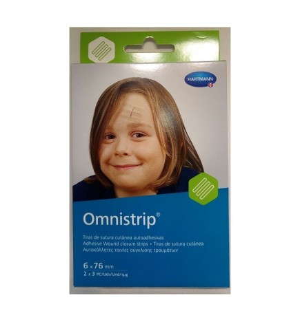 OMNISTRIP SUTURA CUTANEA ESTERIL 6 MM X 76 MM 2