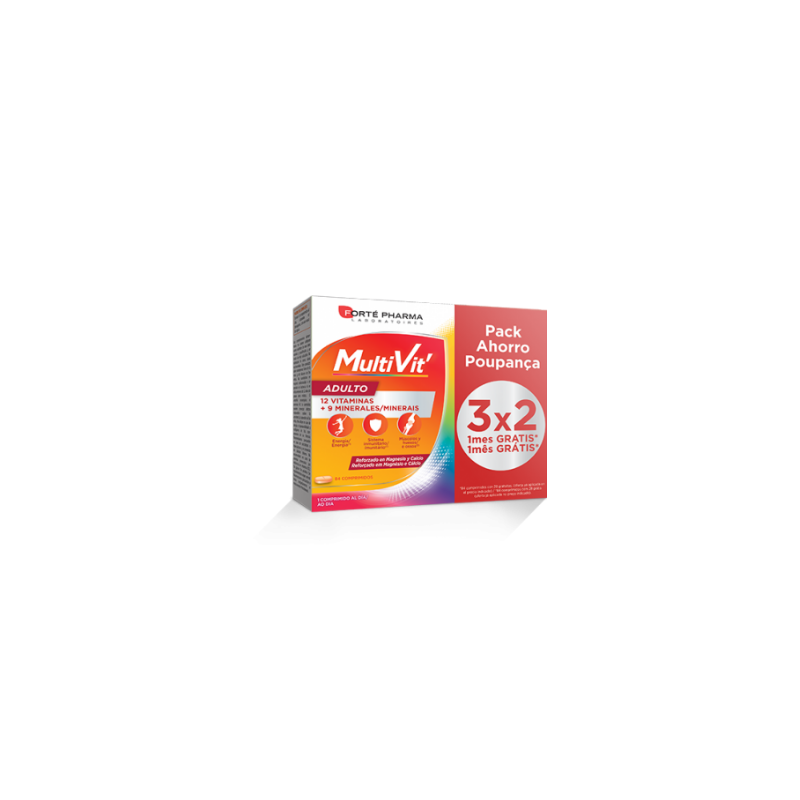 FORTE PHARMA MULTIVIT ADULTO 84 COMPR 3 X 2