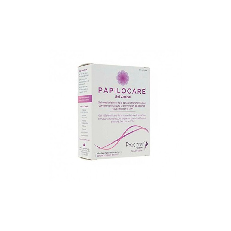 PAPILOCARE GEL VAGINAL 7 CANULAS 5 ML