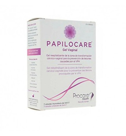 PAPILOCARE GEL VAGINAL 7 CANULAS 5 ML