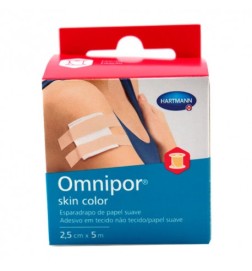 ESPARADRAPO OMNIPOR SKIN COLOR 25CMX5M PAPEL