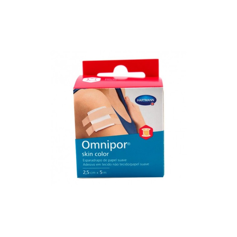 ESPARADRAPO OMNIPOR SKIN COLOR 25CMX5M PAPEL