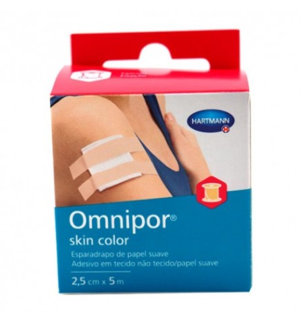 ESPARADRAPO OMNIPOR SKIN COLOR 25CMX5M PAPEL