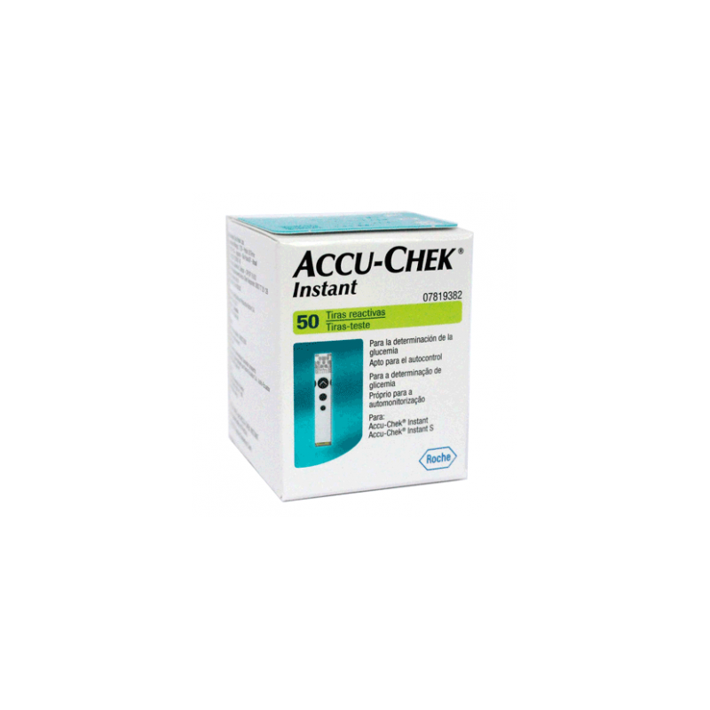 TIRAS REACTIVAS GLUCEMIA ACCUCHEK INSTANT 50 TI