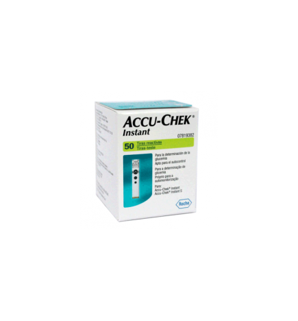 TIRAS REACTIVAS GLUCEMIA ACCUCHEK INSTANT 50 TI