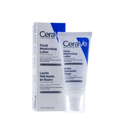 CERAVE LOCION HIDRAT ROSTRO PIEL NORMSECA 52ML
