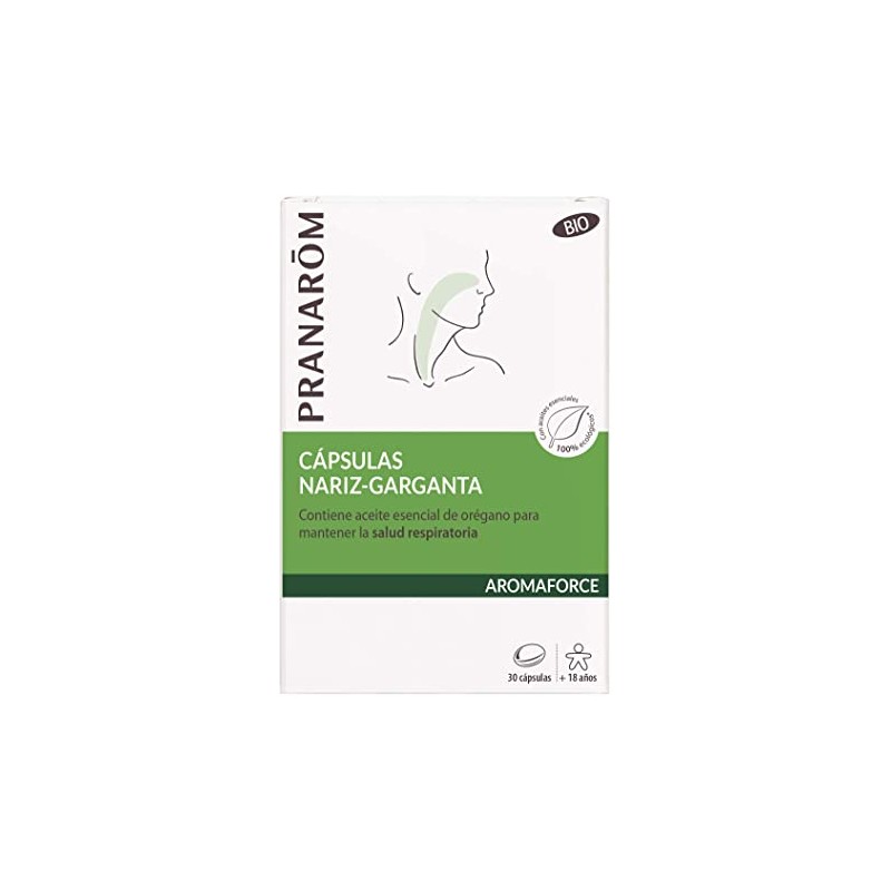PRANAROM AROMAFORCE  NARIZGARGANTA 30 CAPSULAS