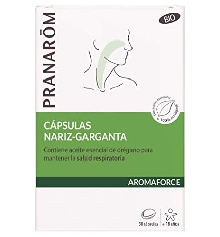 PRANAROM AROMAFORCE  NARIZGARGANTA 30 CAPSULAS
